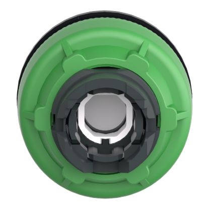 Picture of Head for pilot light, Harmony XB5, antimicrobial, plastic, white, 30mm, universal LED, plain lens