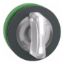 Picture of Head for illuminated selector switch, Harmony XB5, plastic, white handle, flush mounted, universal LED, 3 positions