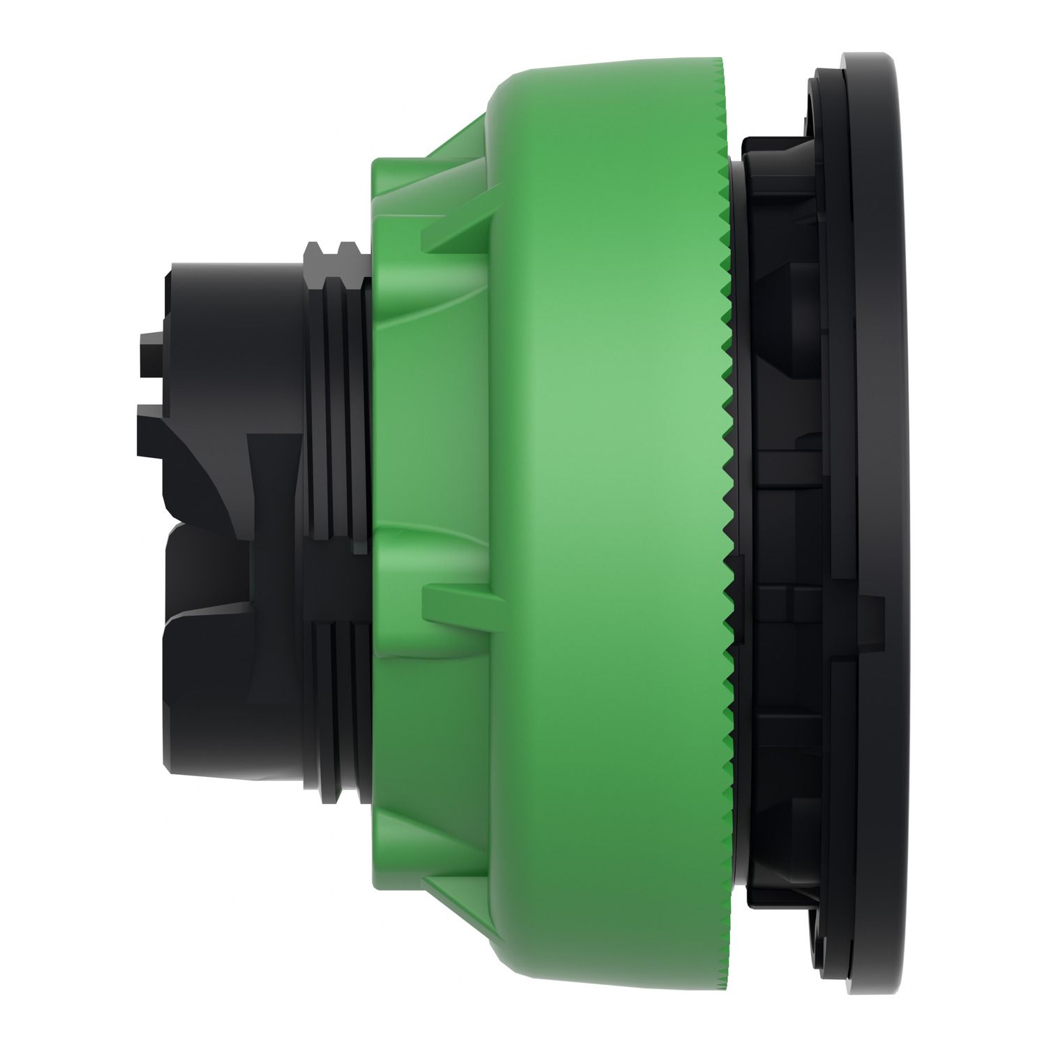 Picture of Head for pilot light, Harmony XB5, antimicrobial, plastic, yellow, 30mm, universal LED, plain lens