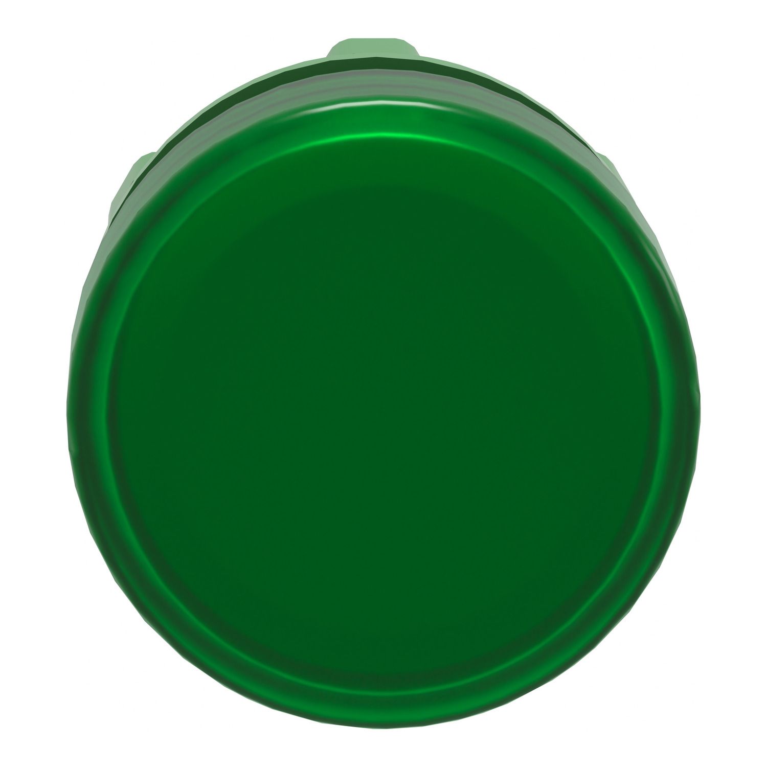 Picture of Head for pilot light, Harmony XB5, metal, green, 22mm, plain lens for BA9s bulb