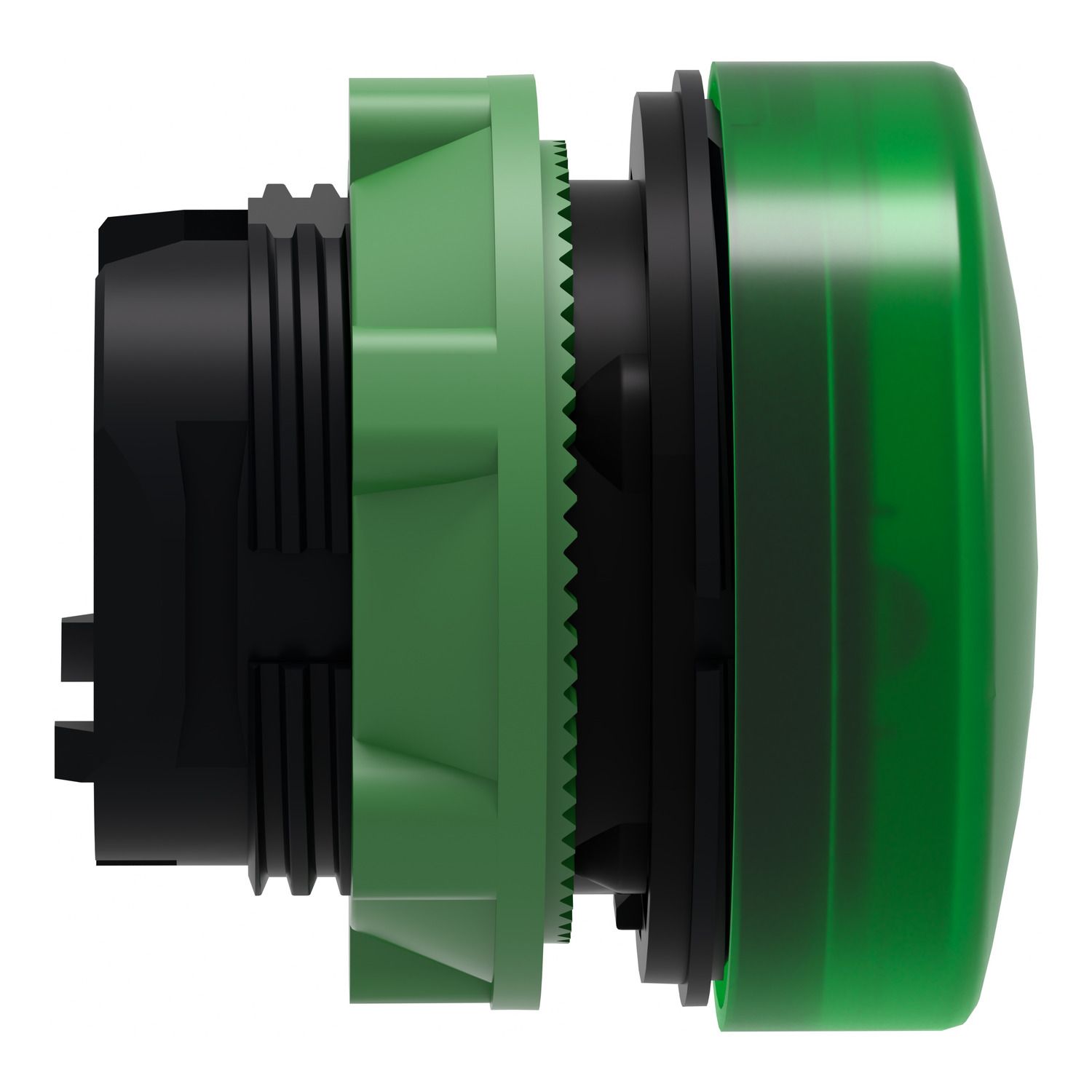 Picture of Head for pilot light, Harmony XB5, metal, green, 22mm, plain lens for BA9s bulb
