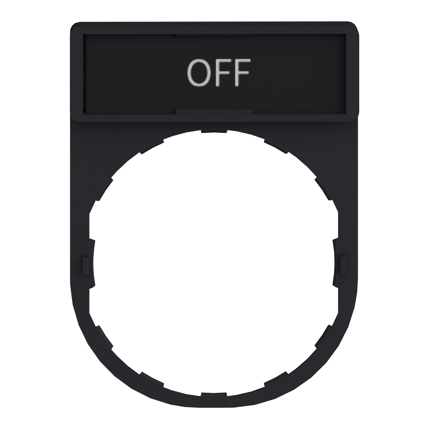 Picture of Legend holder 30x40mm, Harmony XB4, plastic, with legend 8x27mm, marked OFF