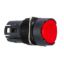 Picture of Head for non illuminated push button, Harmony XB6, red flush, 16mm, integral LED, spring return, unmarked