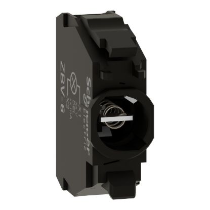 Picture of Light block for head 22mm, Harmony XB4, for BA9s bulb, It 250V, screw clamp terminal