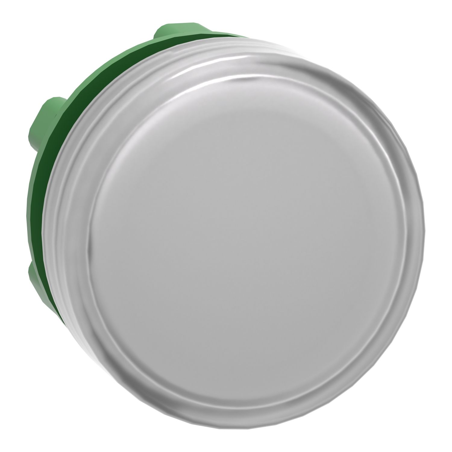 Picture of Head for Pilot light, Harmony XB5, plastic, white, 22mm, universal LED, plain lens