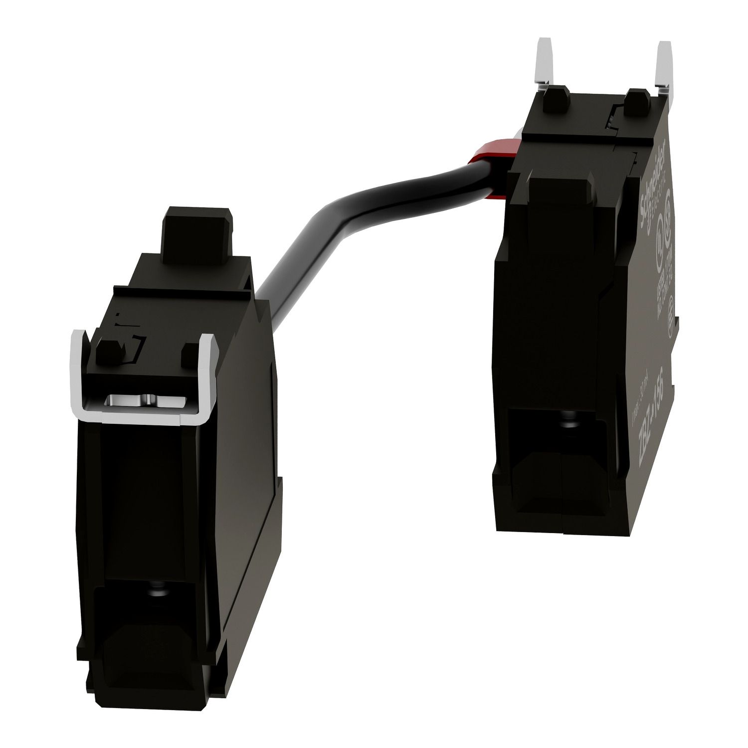 Picture of Block for test light function with integral LED, Harmony XB4, double, 48...230V AC