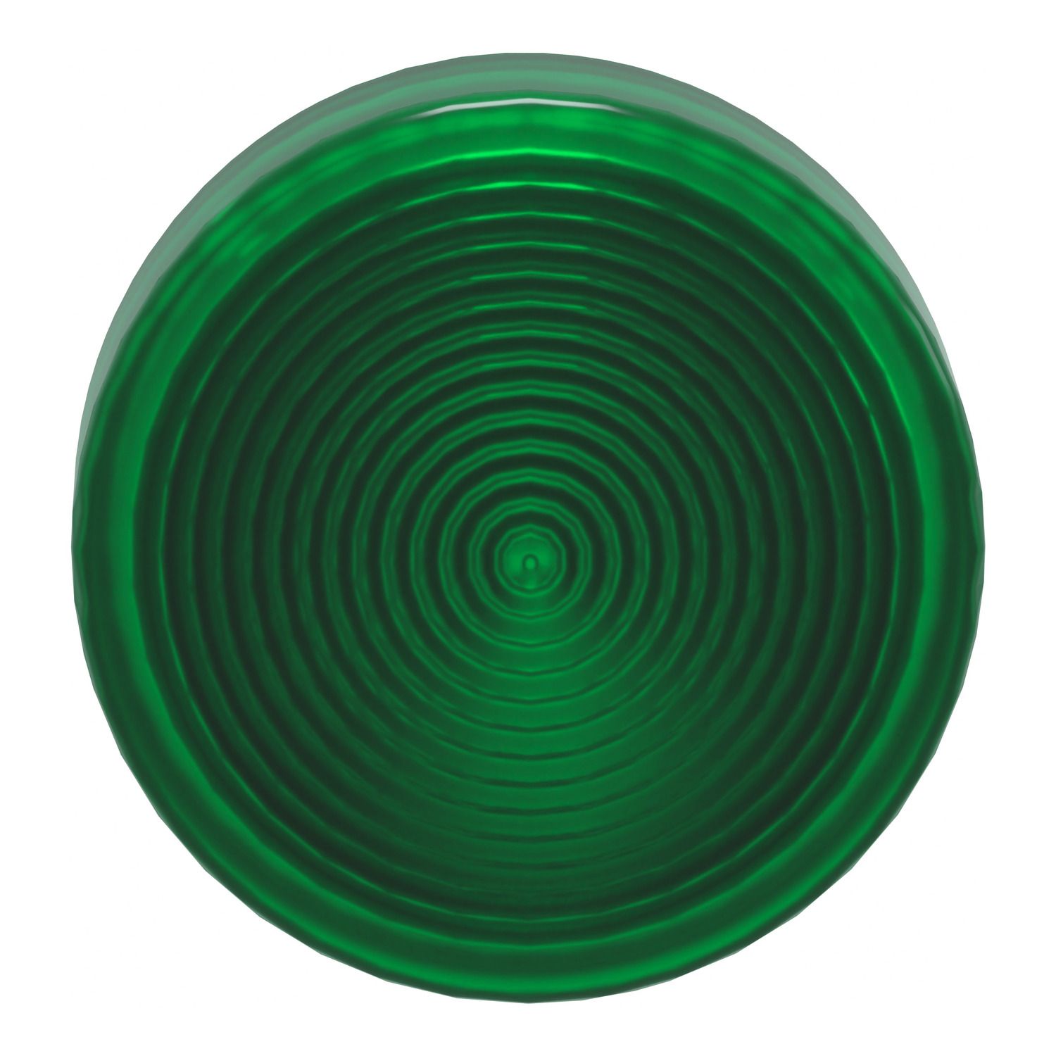 Picture of Head for pilot light, Harmony XB4, metal, green, 22mm, universal LED, grooved lens