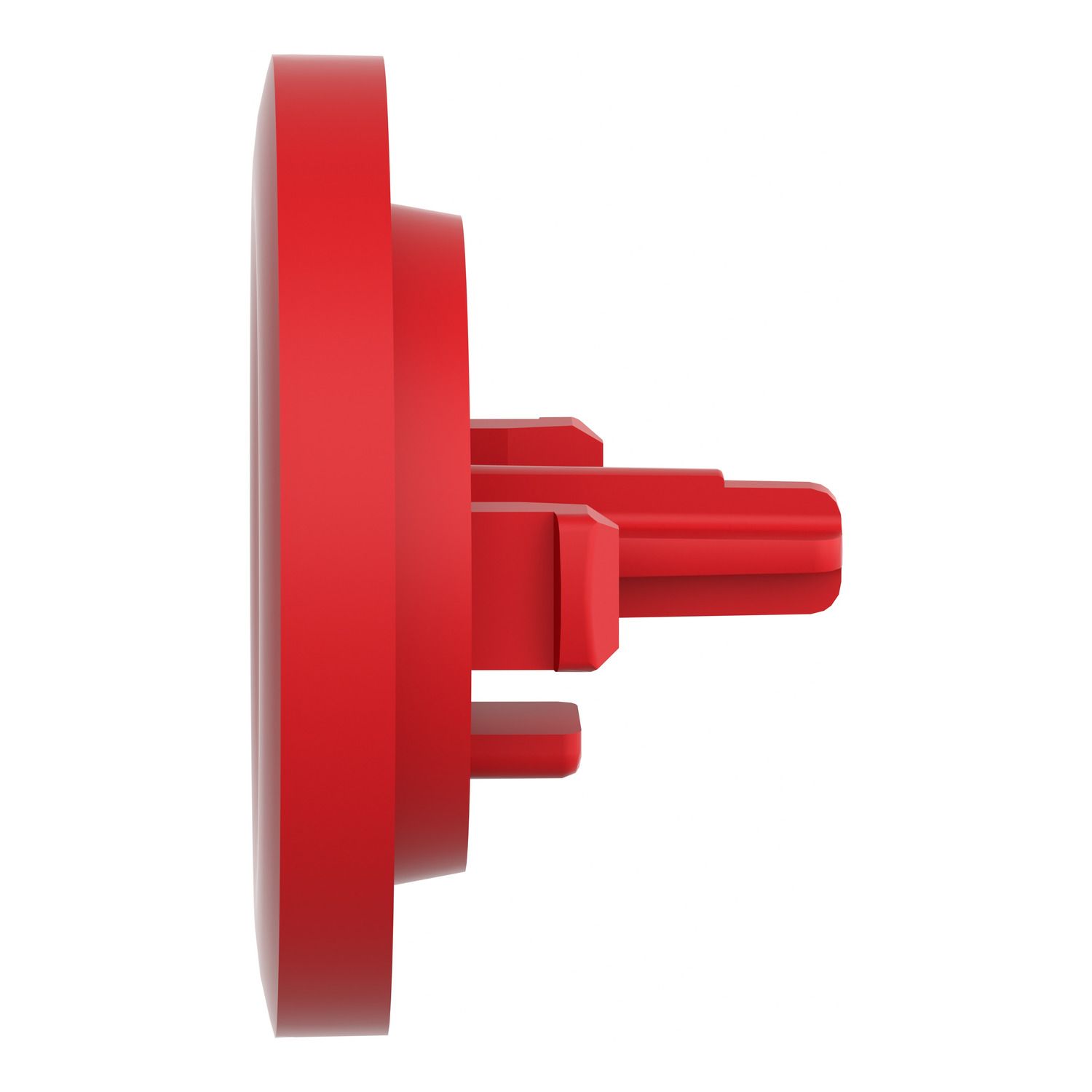 Picture of Antimicrobial plain cap, Harmony XB5, Harmony XB4, red, for flush mounted push button