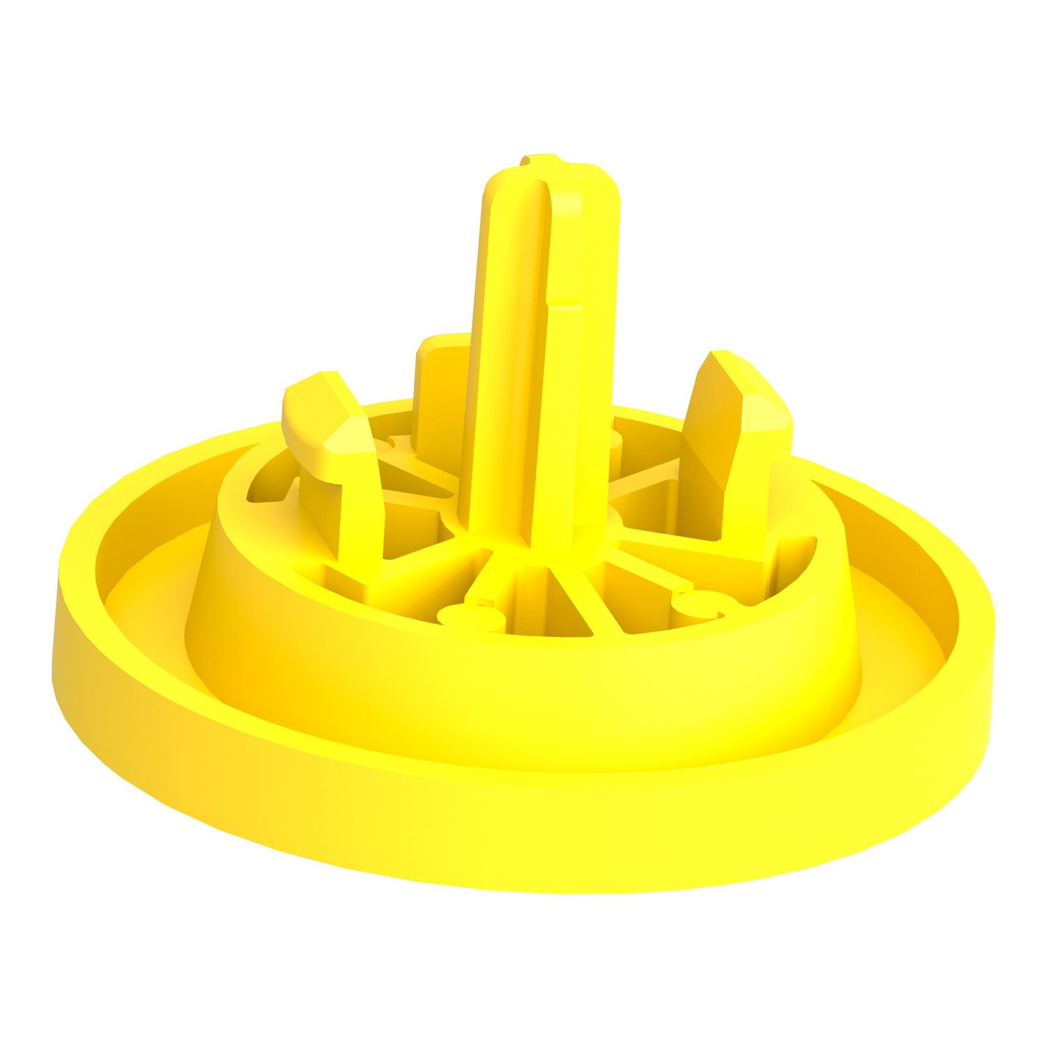 Picture of Antimicrobial plain cap, Harmony XB5, Harmony XB4, yellow, for flush mounted push button