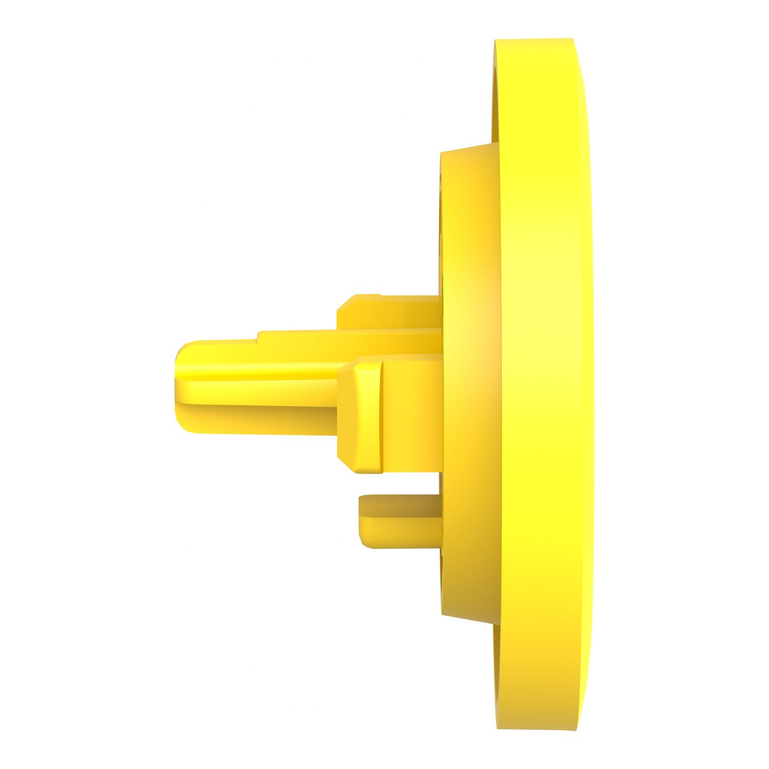 Picture of Antimicrobial plain cap, Harmony XB5, Harmony XB4, yellow, for flush mounted push button