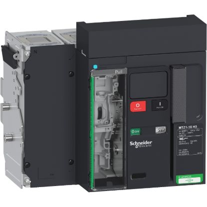 Picture of Circuit breaker  frame, MasterPact MTZ1 16H3 drawout for MicroLogic X, 1600A, 66kA/415VAC  (Icu), 4P