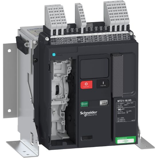 Picture of Circuit breaker  frame, MasterPact MTZ1 16H3 fixed for MicroLogic X, 1600A, 66kA/415VAC  (Icu), 3P
