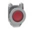 Picture of Head for pilot light, Harmony XB4, flush mounted, red, 30mm, with plain lens, universal LED