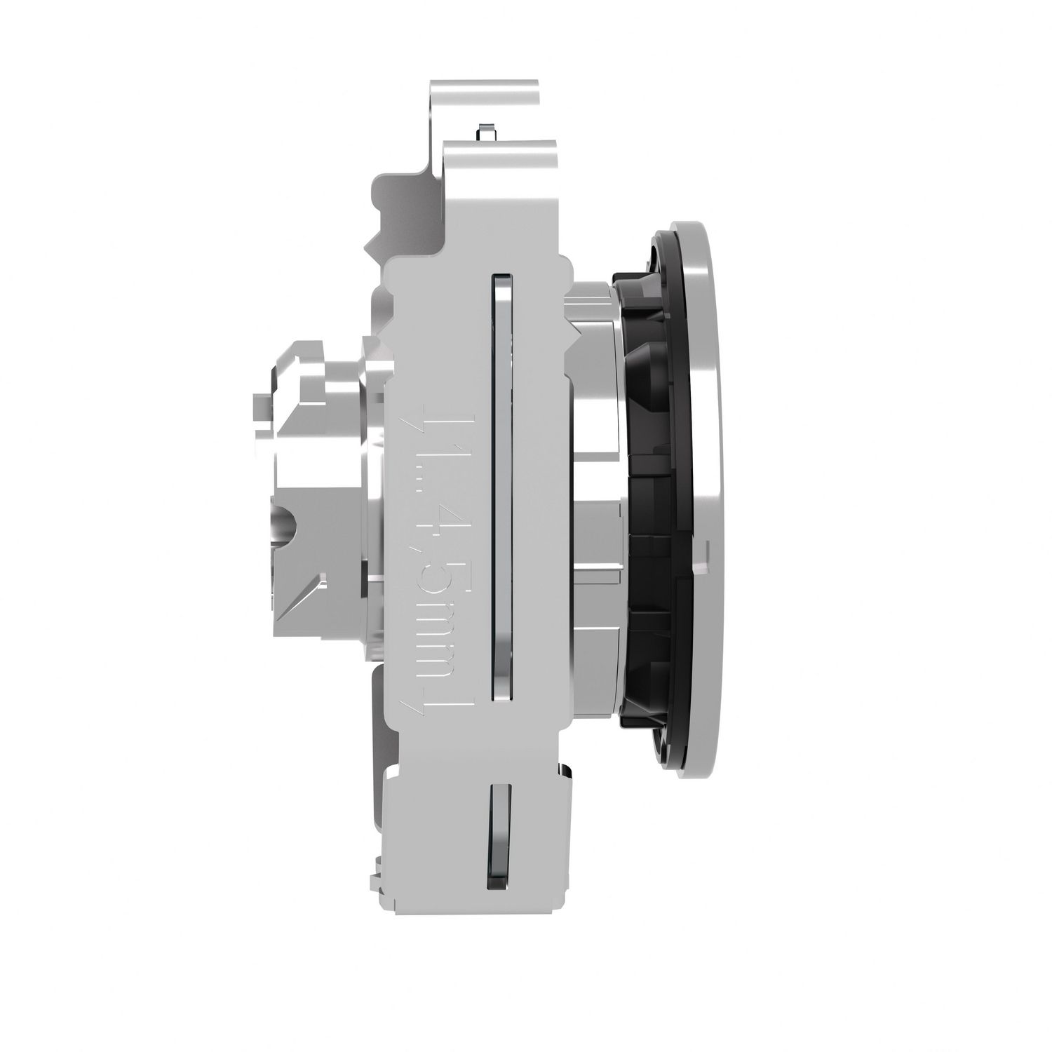 Picture of Head for pilot light, Harmony XB4, flush mounted, red, 30mm, with plain lens, universal LED