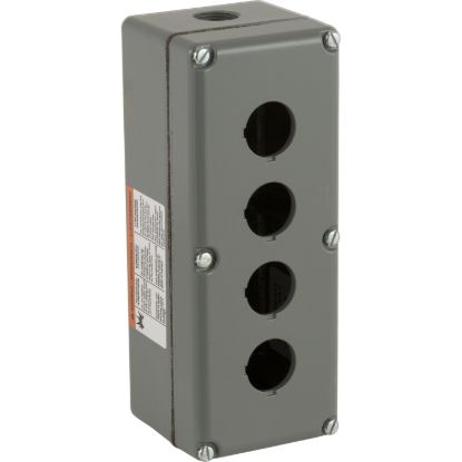 Picture of Empty enclosure control station, Harmony 9001K, Harmony 9001SK, aluminium, 4 cut outs, 30mm