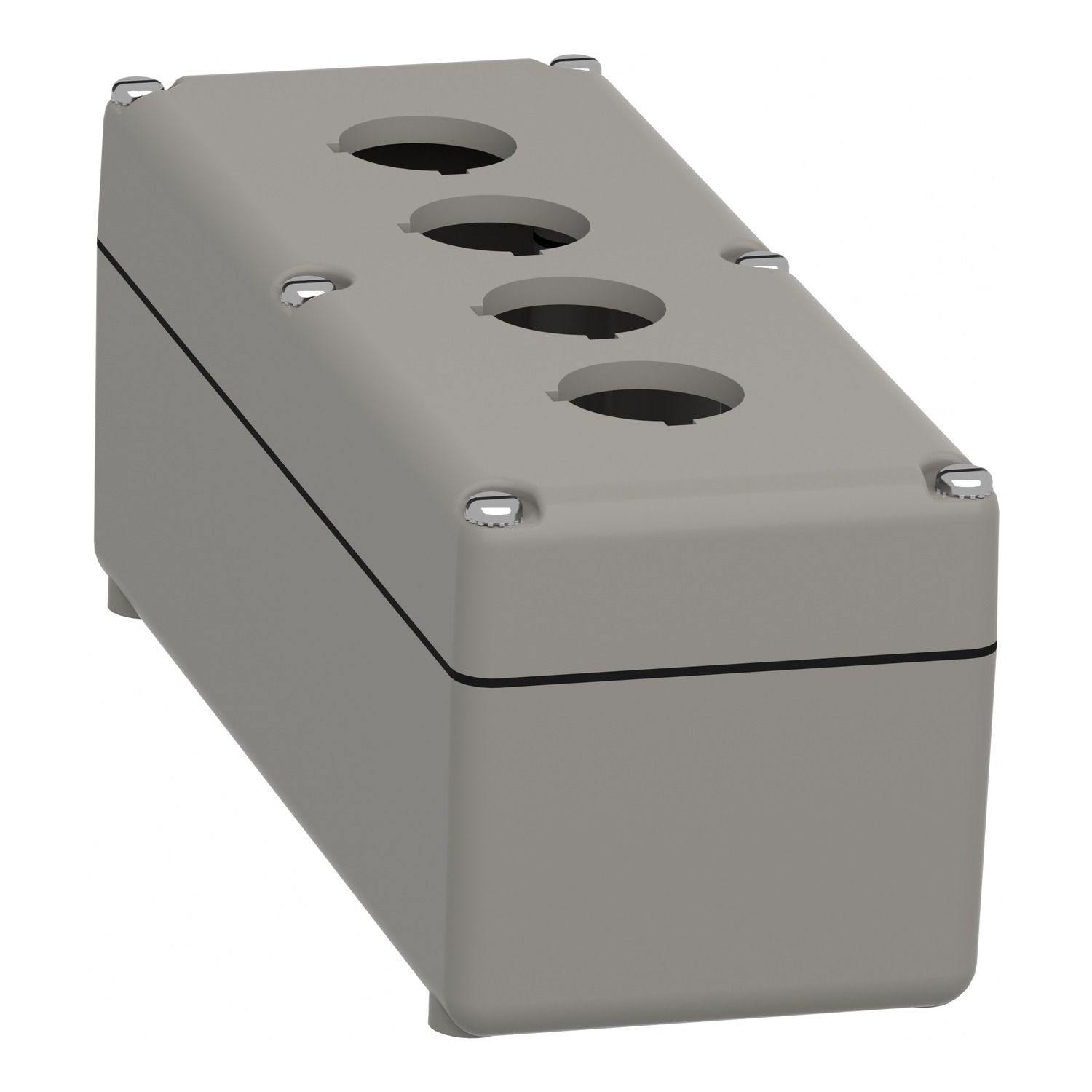 Picture of Empty enclosure control station, Harmony 9001K, Harmony 9001SK, aluminium, 4 cut outs, 30mm