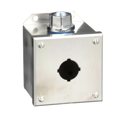 Picture of Empty enclosure control station, Harmony 9001K, Harmony 9001SK, stainless steel, 1 cut out, 30mm