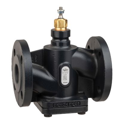 Picture of Venta V232 Globe Valve, 2-Way, PN25, Flanged, Balanced Plug, DN40, Kvs 25, Nodular Iron, Stainless Plug and Seat.