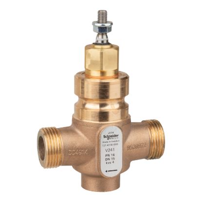 Picture of Venta V241 Globe Valve, 2-Way, PN16, G 1 External Thread, DN15, Kvs 4.0, Bronze Body, Stainless Trim, Stem Up Closed.