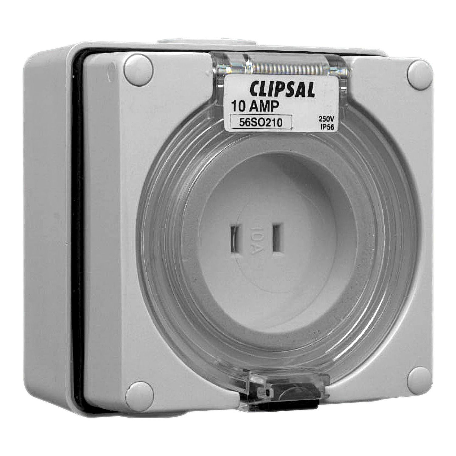Picture of Surface Socket, Clipsal - 56 Series, IP66, 110V 10A - 2 ParAllel Flat Pins