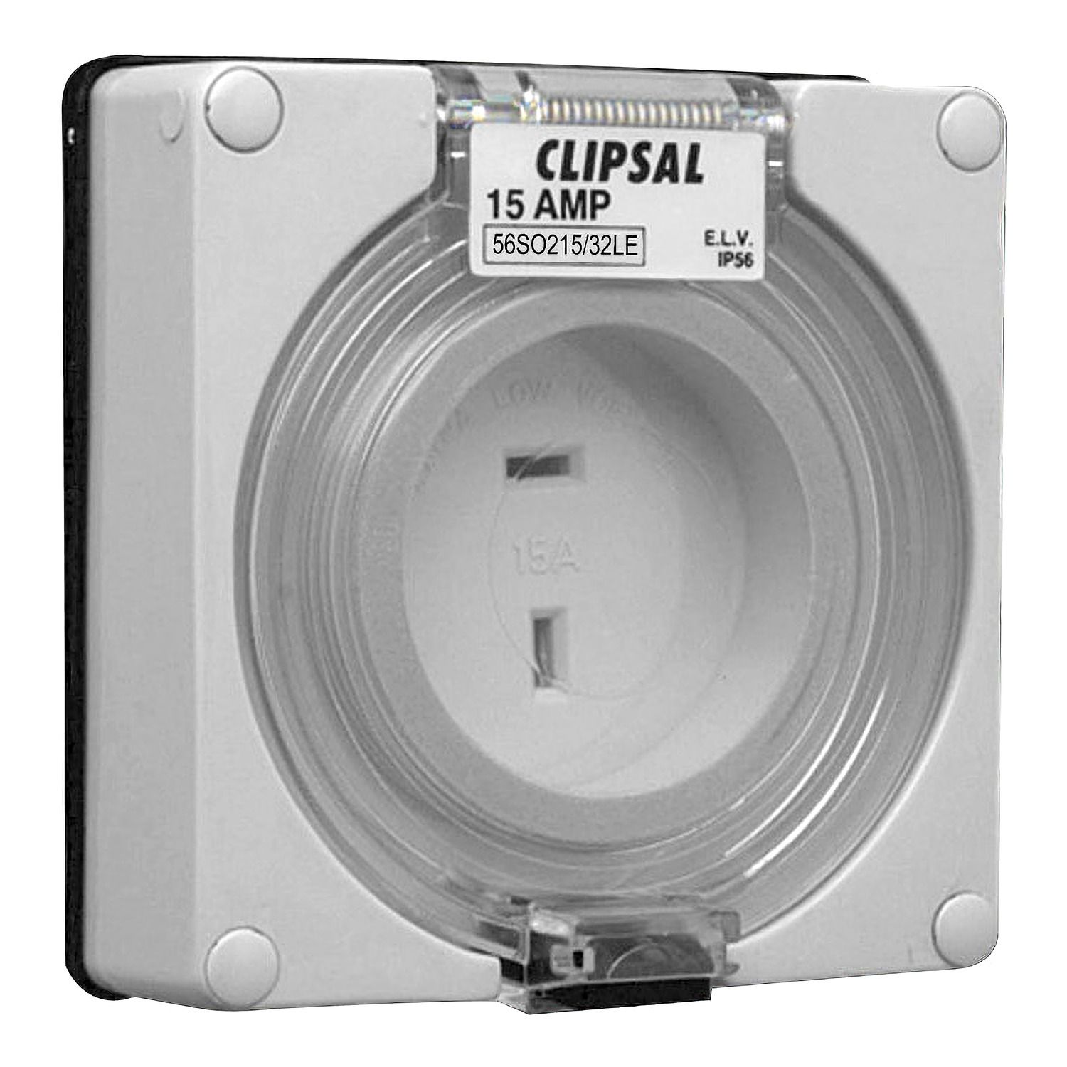 Picture of Socket Outlet, Clipsal - 56 Series, Surface 32V 15A Less Enclosure