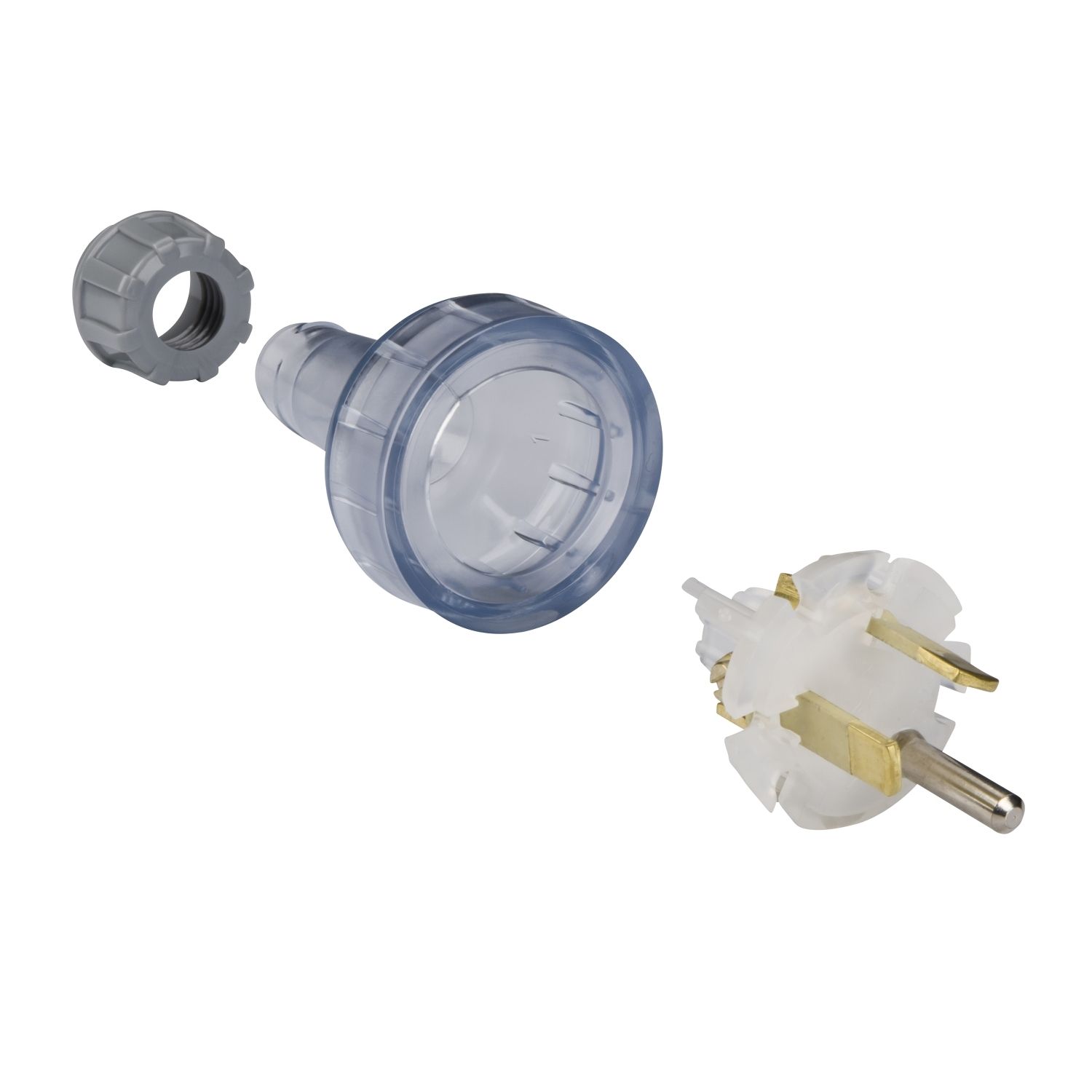 Picture of Plug, Standard Series, Flexible, Straight, 3 PIN, Round Earth PIN, 10A, 250V
