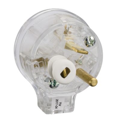 Picture of Plug Top, Standard Series, Side Entry, 3 PIN, Round Earth PIN, 10A, 250V