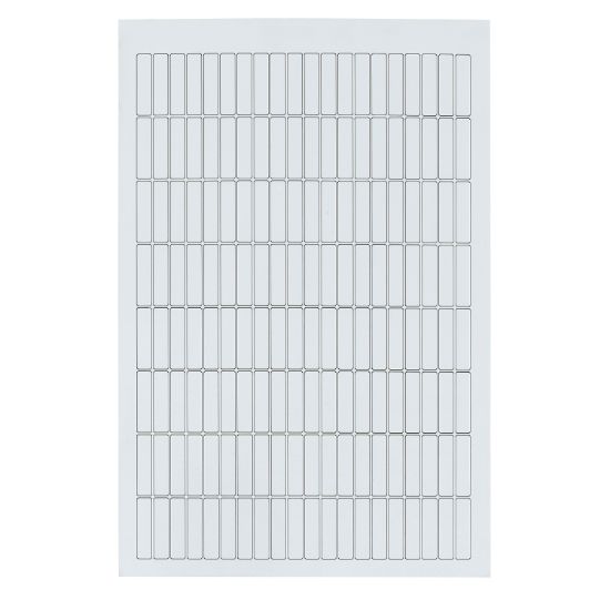 Picture of sheet of labels - for engraving - 8 x 33 - for TeSys Deca