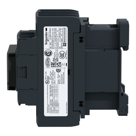 Picture of Contactor, TeSys D, 3P(3 NO), AC-3/AC-3e, 0 to 440V, 25A, 24VAC 50/60Hz coil