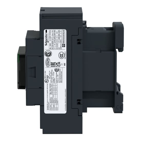 Picture of Contactor, TeSys Deca, 3P(3NO), AC-3/AC-3e, <=440V, 18A, 24V DC coil, spring terminals