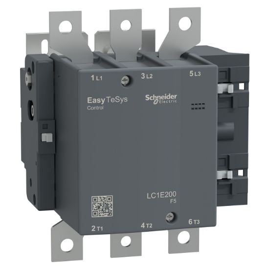 Picture of Contactor,Easy TeSys Control,LC1E,3P(3NO),AC-3,<=440V,200A,110V AC coil,50Hz