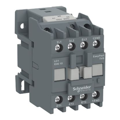 Picture of Contactor,Easy TeSys Control,LC1E,3P(3NO),AC-3/AC-3e,<=440V,25A,48V AC coil,50Hz,1NO auxiliary contact