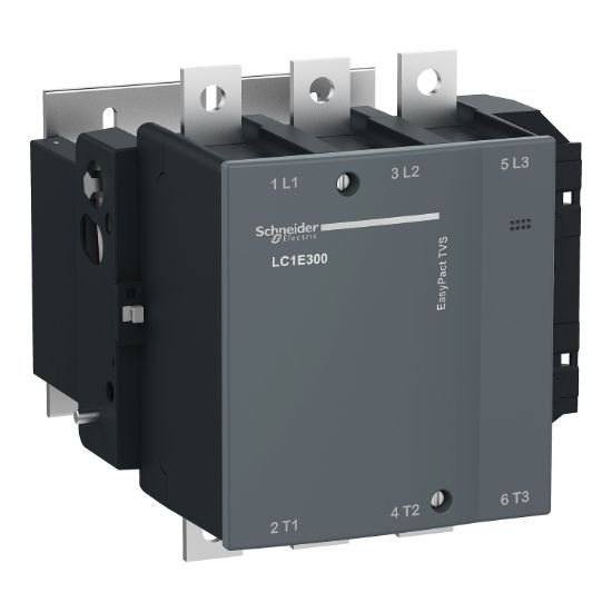 Picture of Contactor,Easy TeSys Control,LC1E,3P(3NO),AC-3/AC-3e,<=440V,300A/265A,24V AC coil,50Hz