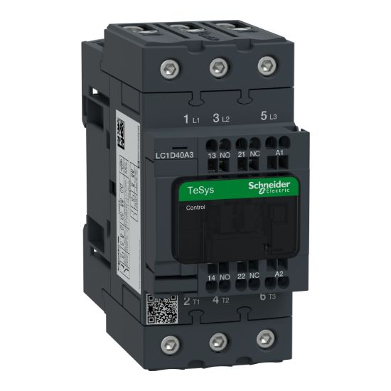 Picture of Contactor, TeSys Deca, 3P(3 NO), AC-3/AC-3e, <=400V, 40A, 48V AC 50/60Hz coil, spring terminals
