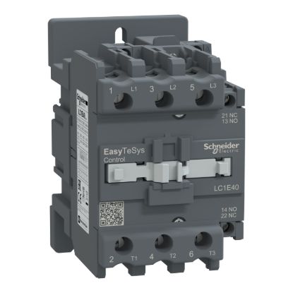 Picture of Contactor,Easy TeSys Control,LC1E,3P(3NO),AC-3,<=440V,40A,240V AC coil,50Hz