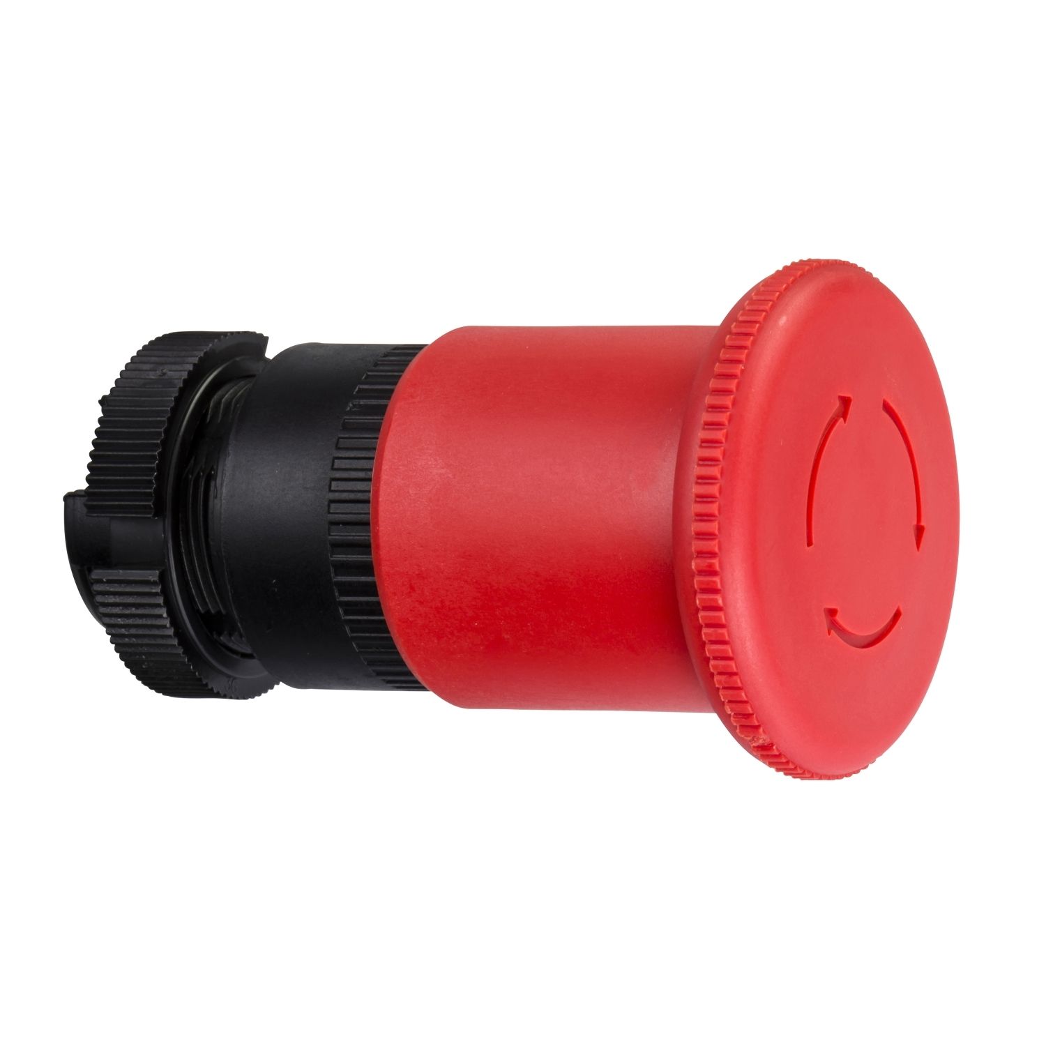 Picture of Head for emergency switching off push button, Harmony XAC, red mushroom 40mm, latching turn to release, unmarked