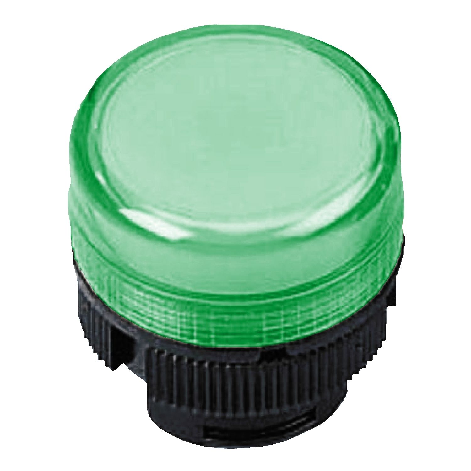 Picture of Head for pilot light, Harmony XAC, for incandescent bulb, plastic, green cap, 22mm