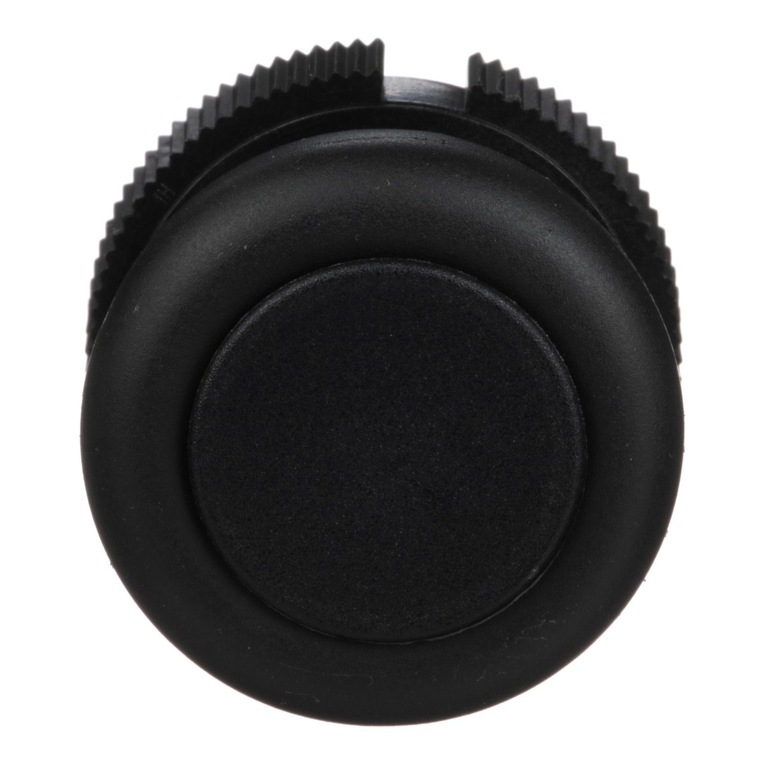 Picture of Head for push button, Harmony XAC, plastic, black, booted, spring return
