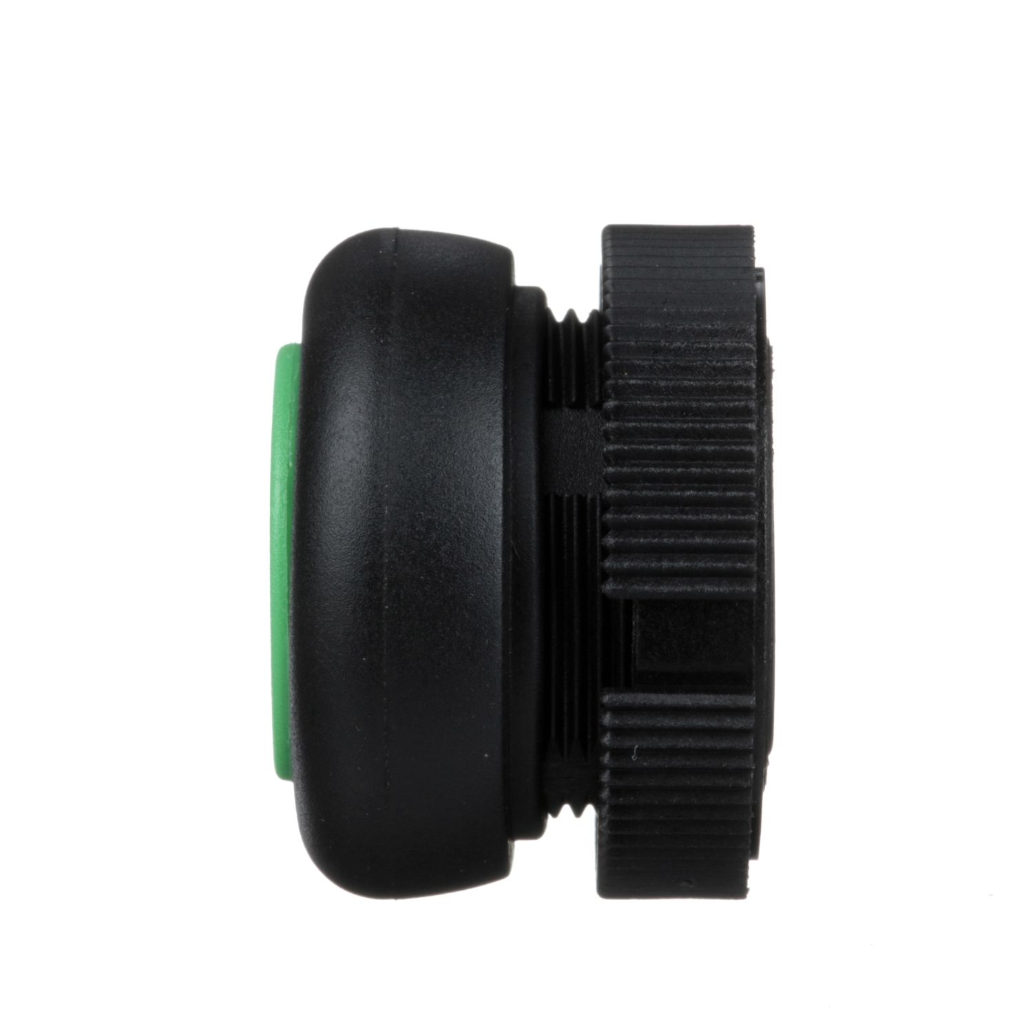 Picture of Head for push button, Harmony XAC, plastic, green, booted, spring return