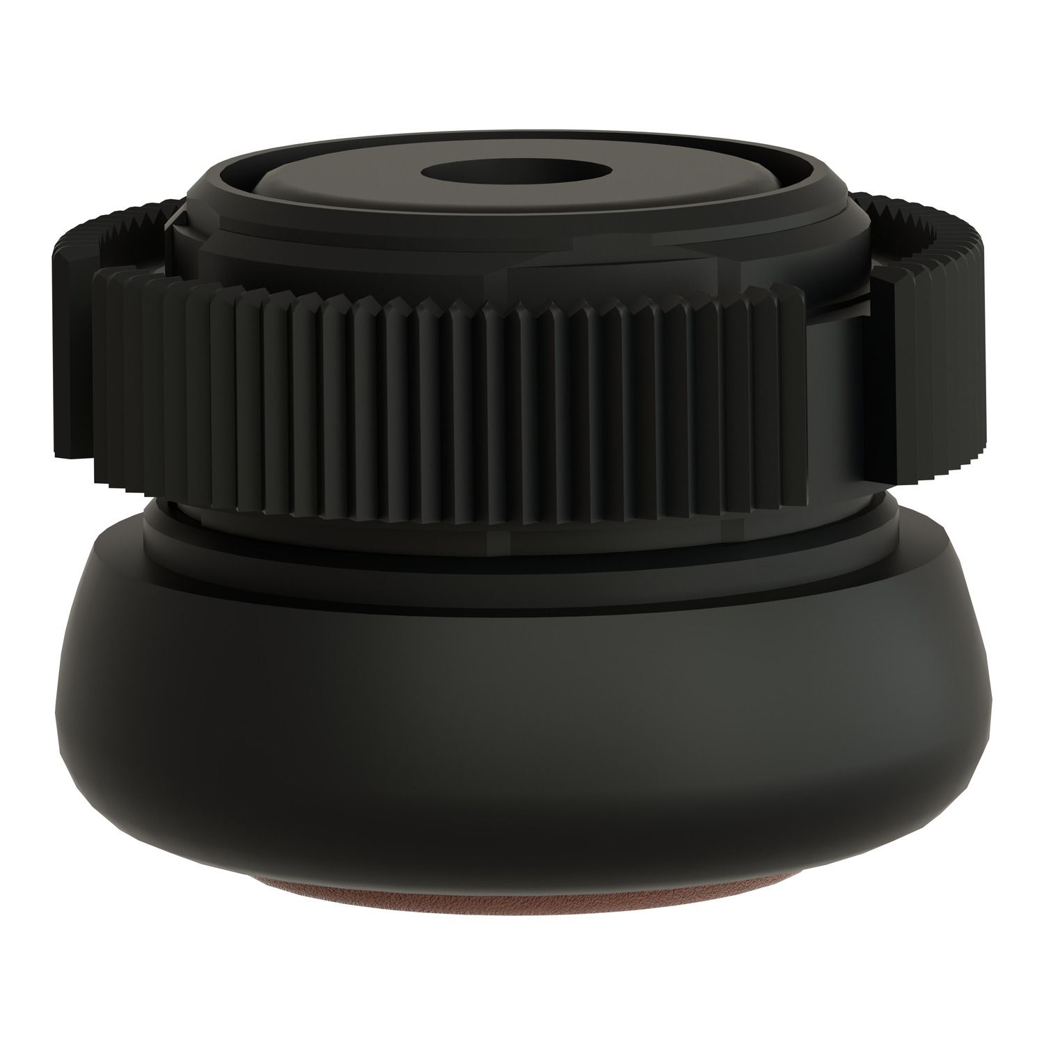 Picture of Push button head, Harmony XAC, plastic, brown, booted, spring return