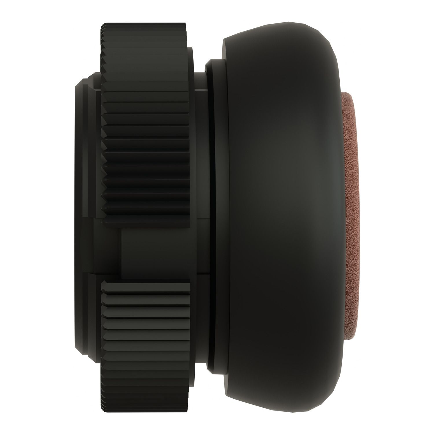 Picture of Push button head, Harmony XAC, plastic, brown, booted, spring return