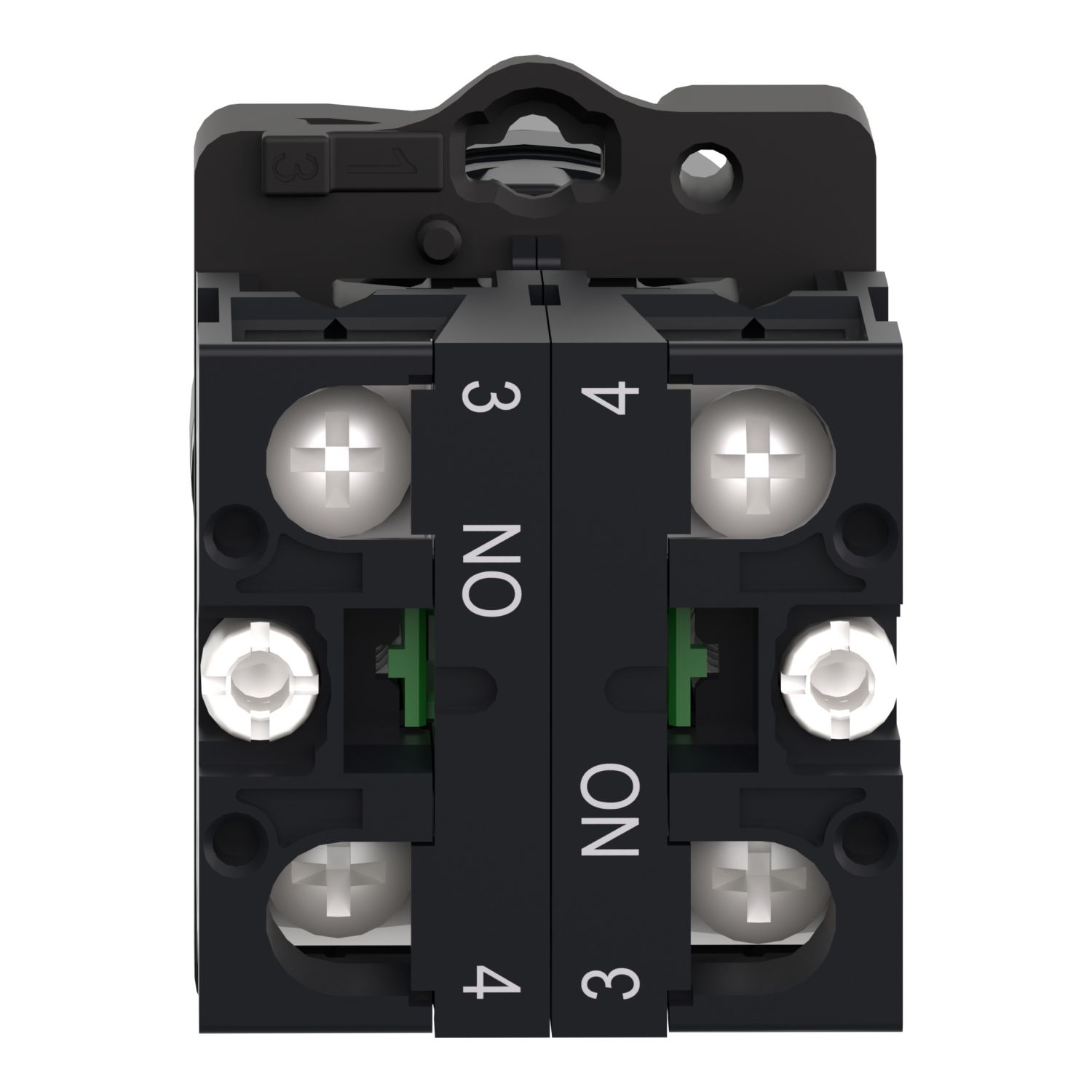 Picture of Complete selector switch, Easy Harmony XA2, plastic, black, 22mm, 3 positions, stay put, 2NO