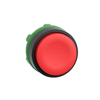 Picture of Push button head, Harmony XB5, plastic, projecting, red, 22mm, spring return, unmarked