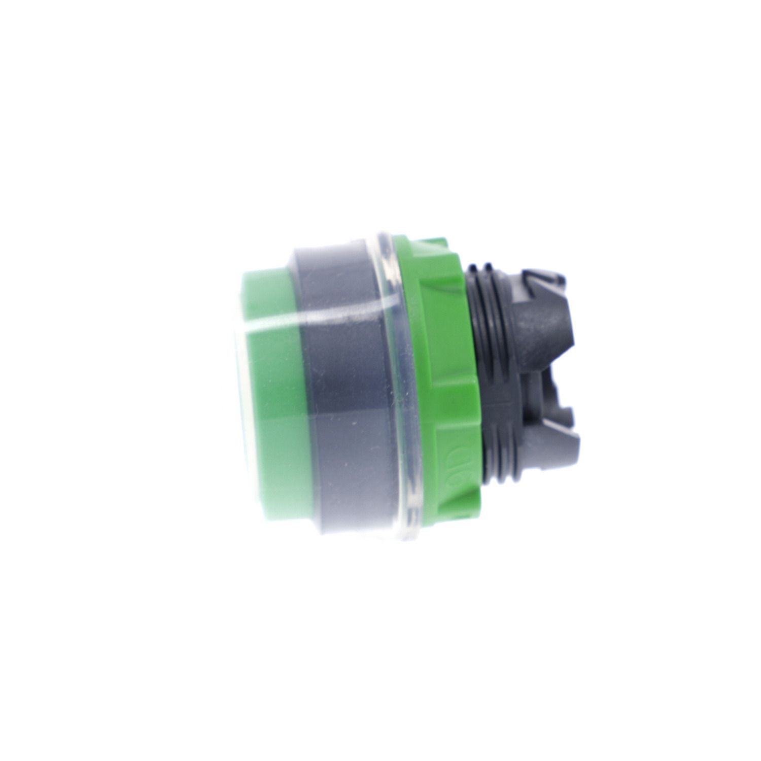 Picture of Head for non illuminated push button, Harmony XB5, plastic, projecting, green, 22mm, spring return, booted, unmarked