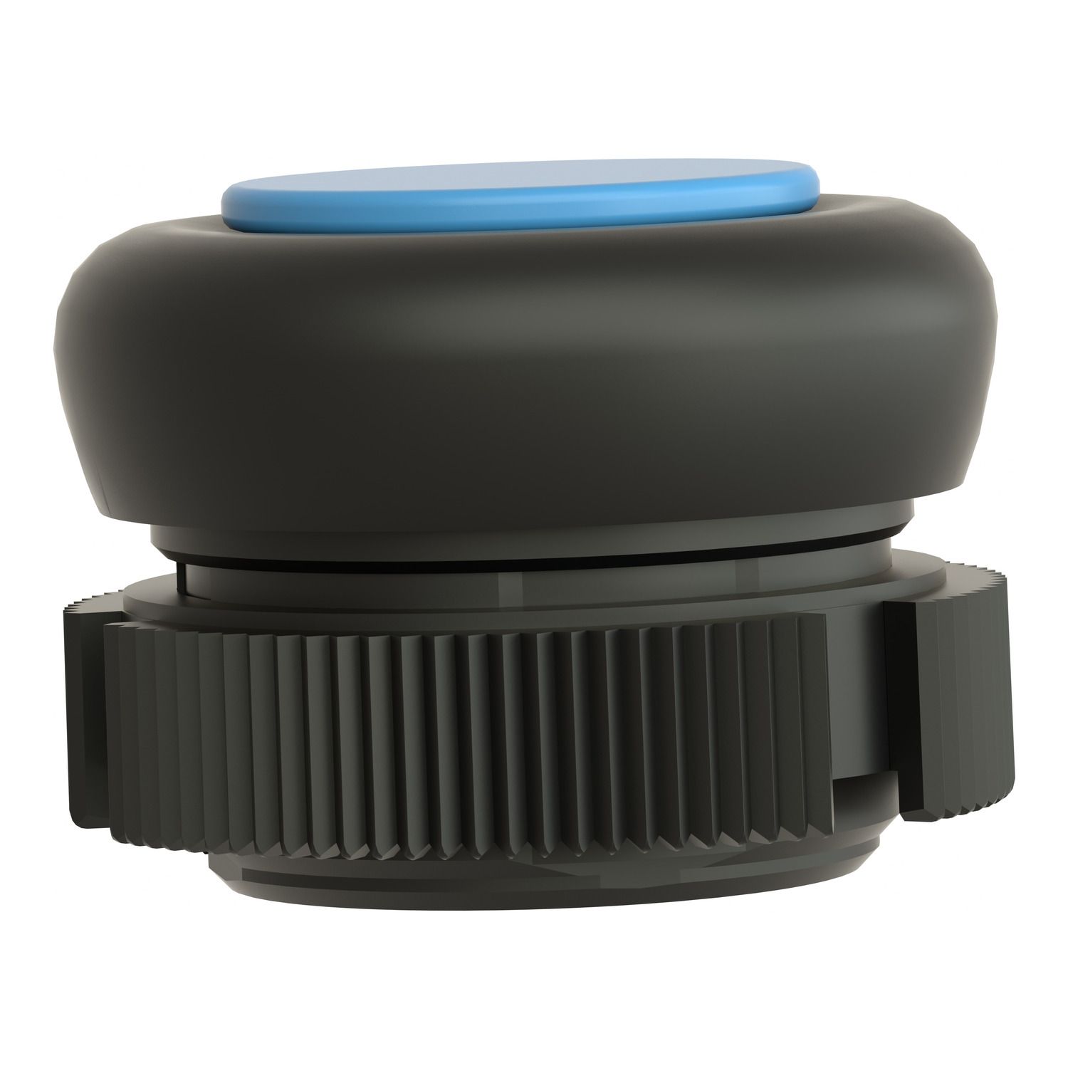 Picture of Head for push button, Harmony XAC, plastic, blue, booted, spring return