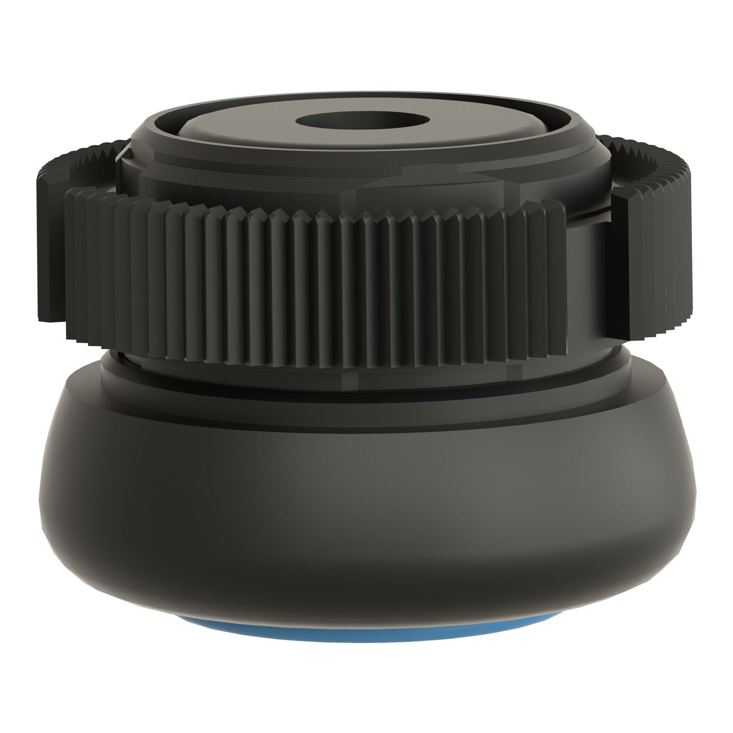 Picture of Head for push button, Harmony XAC, plastic, blue, booted, spring return