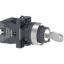 Picture of Complete selector switch, Easy Harmony XA2, plastic, black, 22mm, key 455, 2 positions, stay put, 2NO