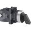 Picture of Complete selector switch, Easy Harmony XA2, plastic, black, 22mm, long handle, 3 positions, stay put, 2NO