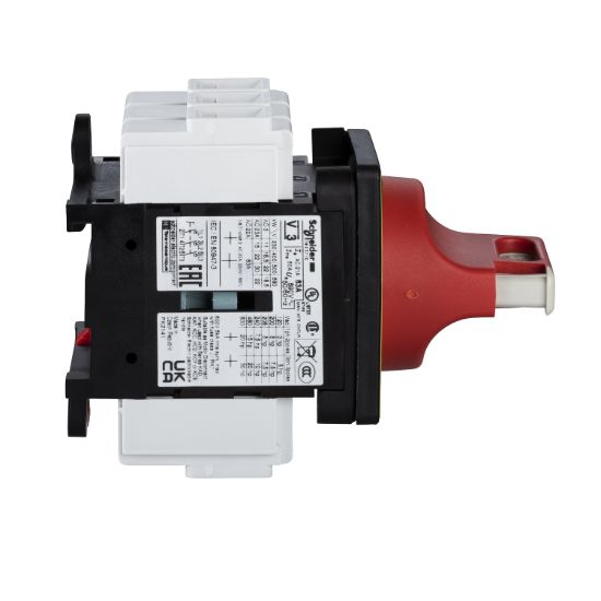 Picture of Emergency stop switch disconnector, TeSys Mini-Vario, 63A, on door