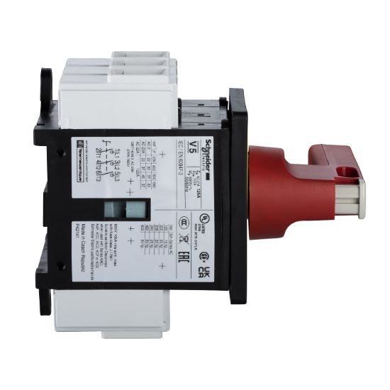 Picture of Emergency stop switch disconnector, TeSys Mini-Vario, 125A, on door